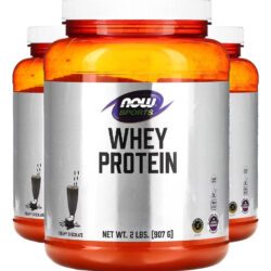 Whey Protein Em Pó 907 G Chocolate Importado 3un Now Foods