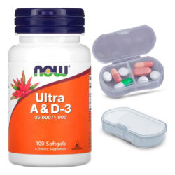 Ultra Vitamina A/d-3 7500/25mcg Now 100soft + Porta Cápsulas