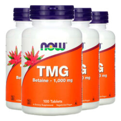 Tmg Betaína 1000mg 100 Tabs Importado 4un Now Foods