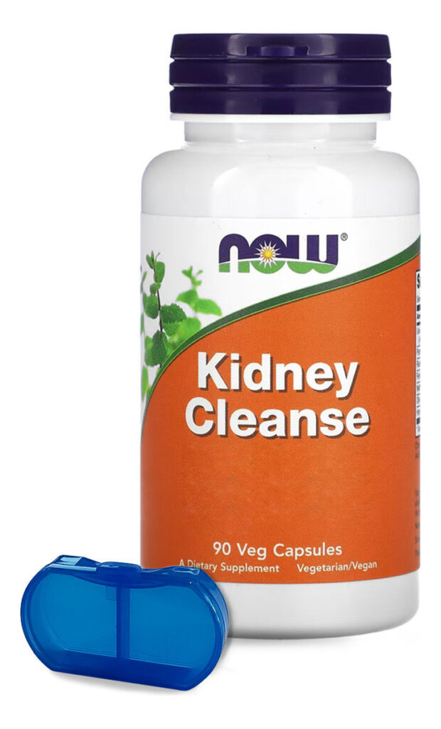 Kidney Cleanse Now Foods 90 Cápsulas Produto + Porta Cápsula
