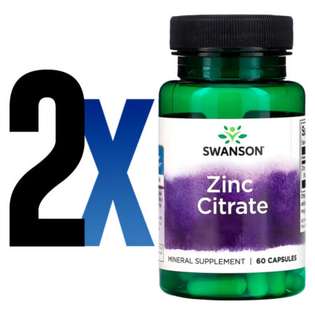 Citrato De Zinco 30 Mg Swanson 60 Capsulas Importado 2un - Imagem 2