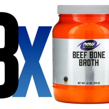 Beef Bone Broth Proteína Pó 544 G Importado 3un Now Foods - Imagem 2