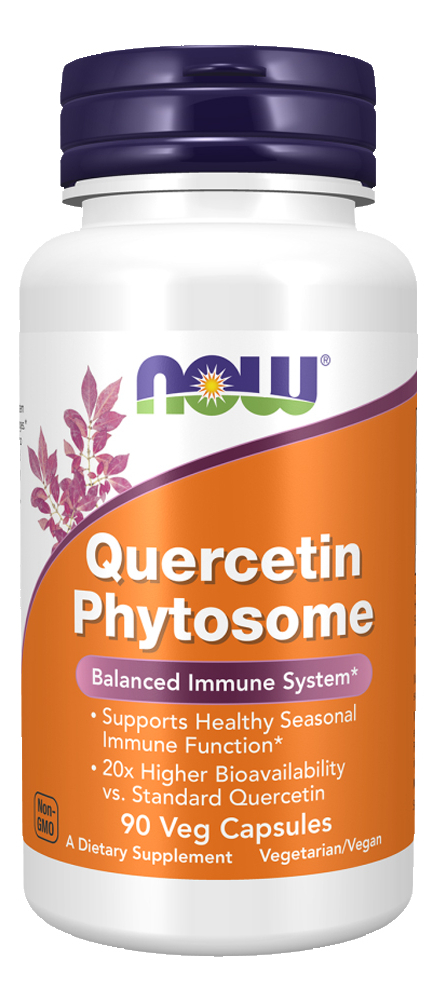 Fitossoma Quercetina 250mg Now Foods 90 Cáps Importado