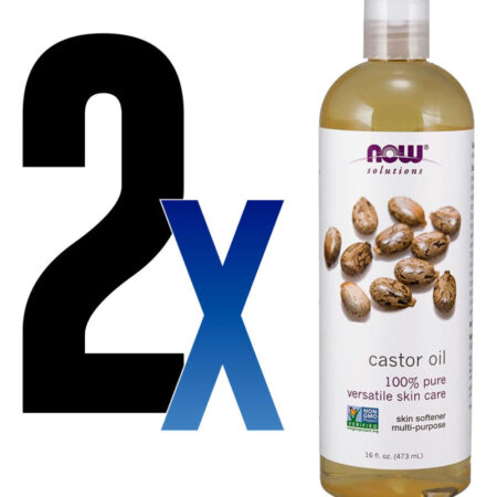 Óleo De Castor 473ml Now Foods Castor Oil 100% Puro 2un - Imagem 2