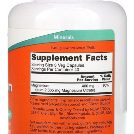 Cálcio E Magnésio Com Vitamina D3 E Zinco 120 Softgels Sem Sabor Now Foods - Imagem 2