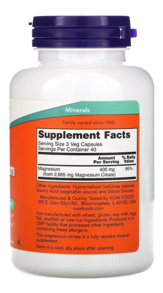 Cálcio E Magnésio Com Vitamina D3 E Zinco 120 Softgels Sem Sabor Now Foods - Imagem 2
