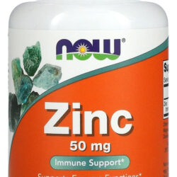 Zinco 50mg Now Foods 250 Tablets Sabor Sem Sabor