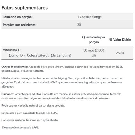 Suplemento En Cápsulas Moles Now Bone & Immune Health Vitamina D3 De 120 Un - Imagem 4