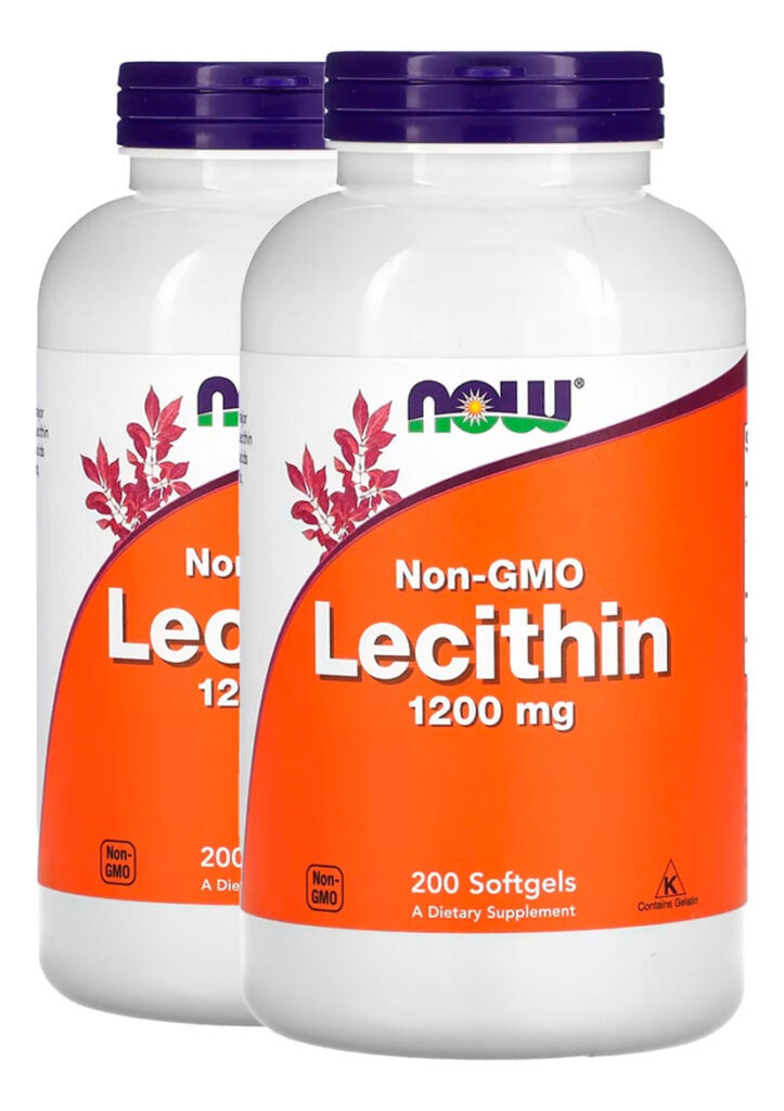 Lecitina 1200mg 200 Soft Importado 3un Now Foods