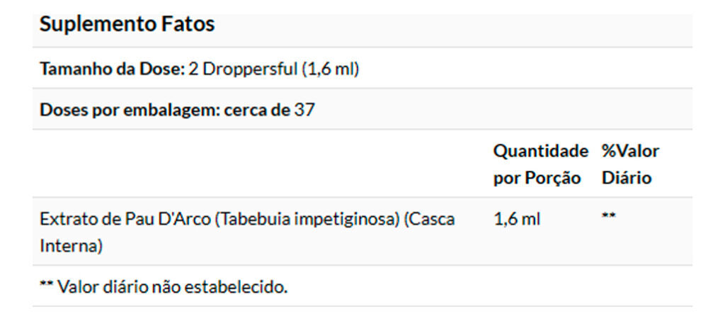 Extrato Pau D'arco Now Foods 59 Ml Importado - Imagem 4