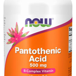 Ácido Pantotênico 500mg Now Foods 250 Cápsluas Importado