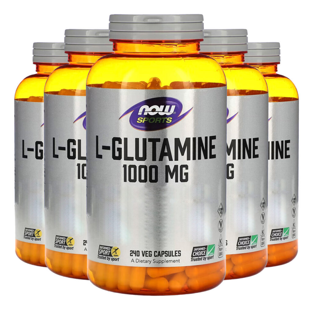 L-glutamina 1000mg Now Foods Sports 240 Caps Importado 5un
