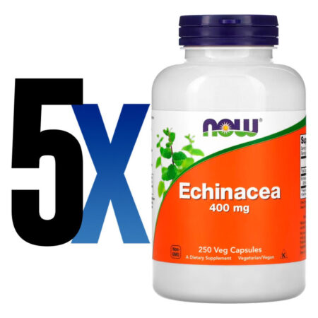 Equinácea 400mg 250 Cáps Importado 5un Now Foods - Imagem 2