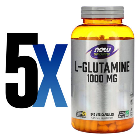 L-glutamina 1000mg Now Foods Sports 240 Caps Importado 5un - Imagem 2