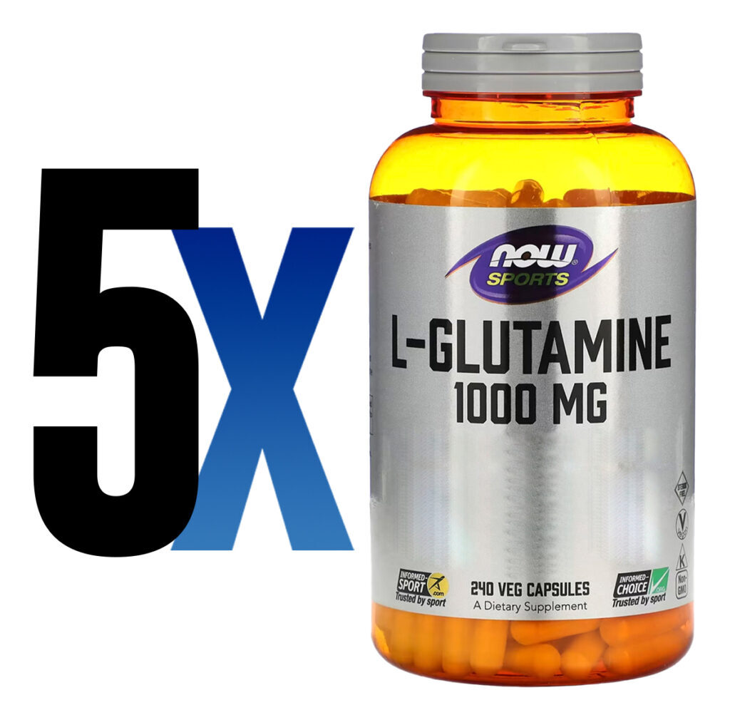 L-glutamina 1000mg Now Foods Sports 240 Caps Importado 5un - Imagem 2