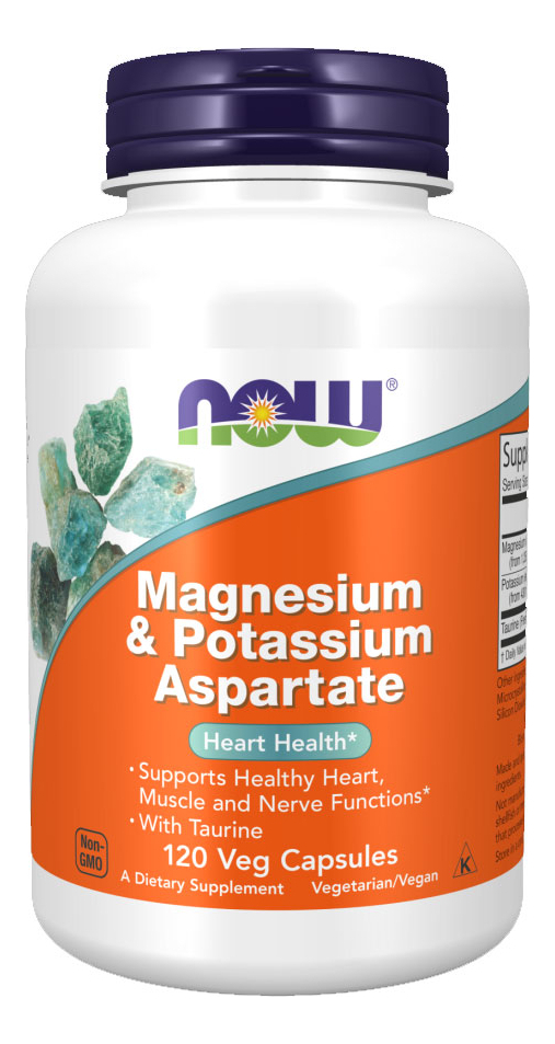 Now Foods Aspartato Magnésio E Potássio 120cap Importado