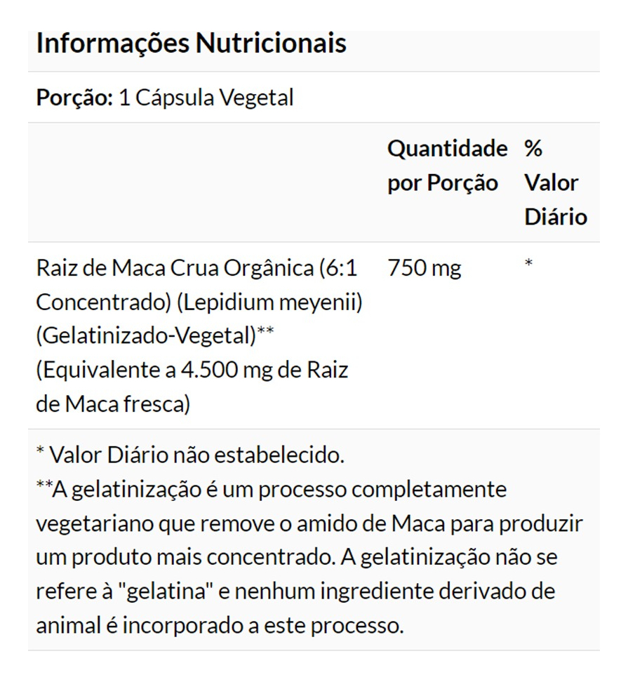 Raw Maca Peruana 750mg 90 Cápsulas Importado 4un Now Foods - Imagem 5