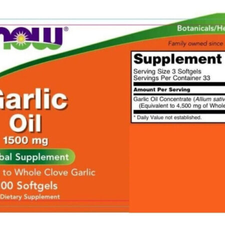 Óleo De Alho Now Foods 1.500 Mg, 100 Cápsulas Gelatinosas, Sabor Sem Sabor - Imagem 4