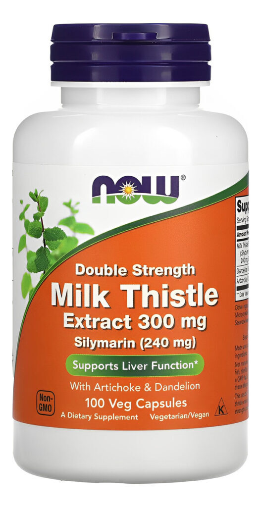 Extrato Cardo Mariano 300mg Now Foods 100cáps Importado 4un - Imagem 4