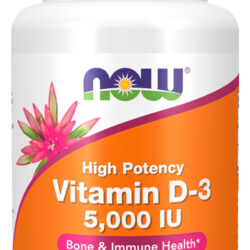 Vitamina D-3 5000ui Now Foods 30 Softgels Importado