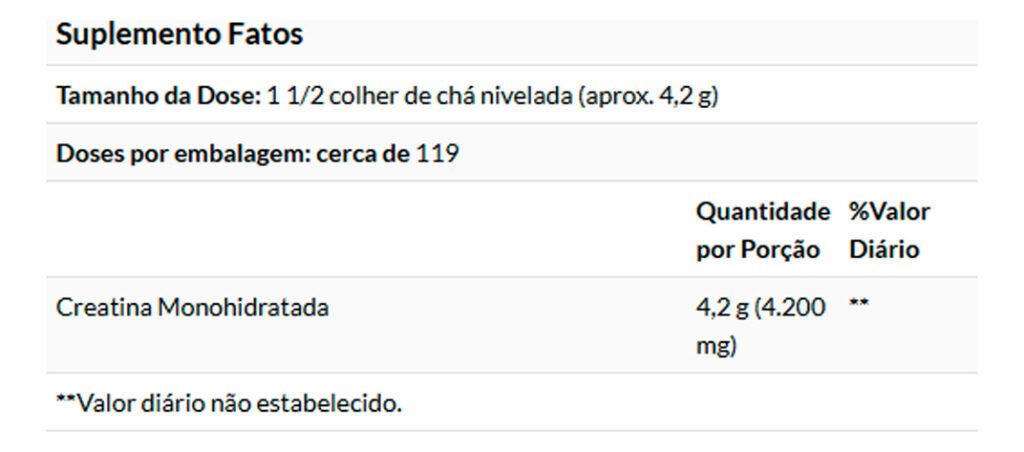 Creatina Monohidratada Now Foods 500gr Pó Porta Cápsulas - Imagem 3