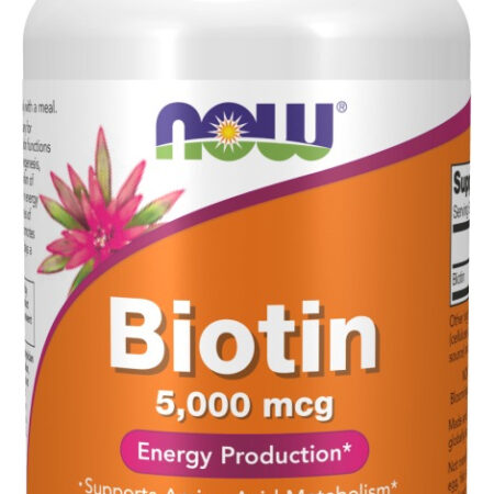 Biotina 5000mcg Now Foods 120veg Caps - Imagem 3