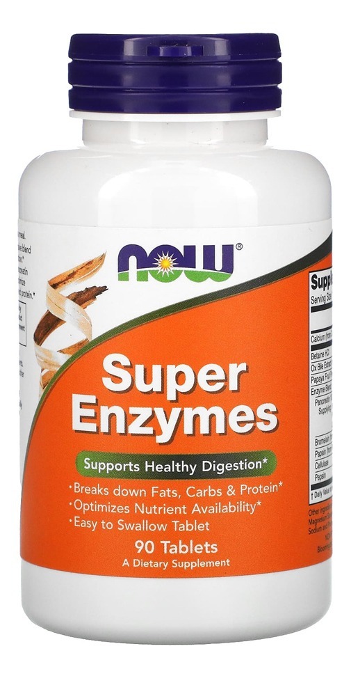 Super Enzimas Digestivas Now Foods 90 Tablets