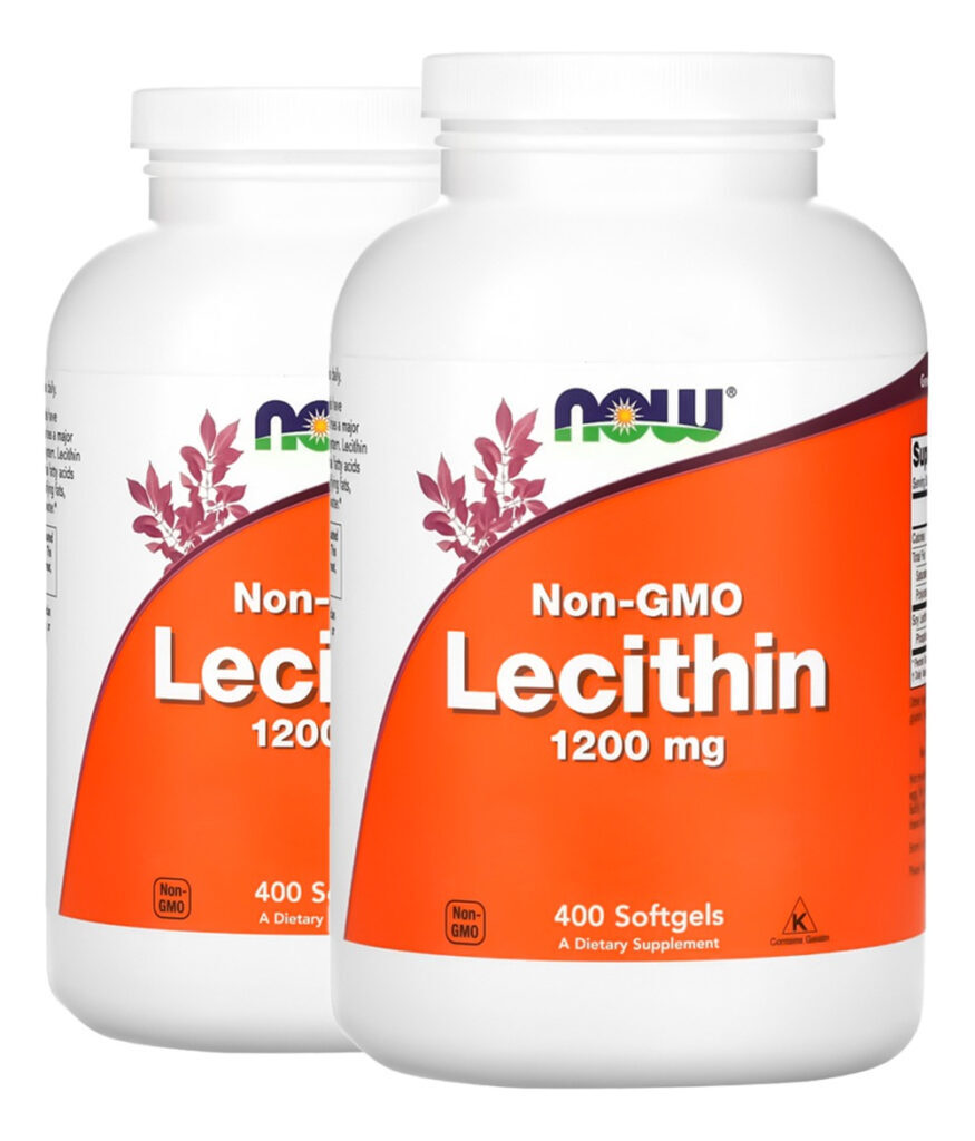 Lecitina 1200mg 400 Soft Importado 2un Now Foods