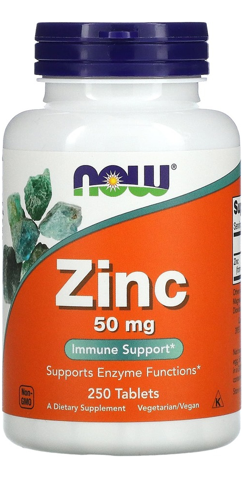 Zinco 50mg Now Foods 250 Tablets 4un - Imagem 4