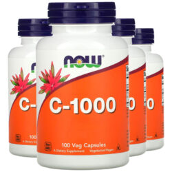 Vitamina C 1000mg 100cáps Importado 4un Now Foods