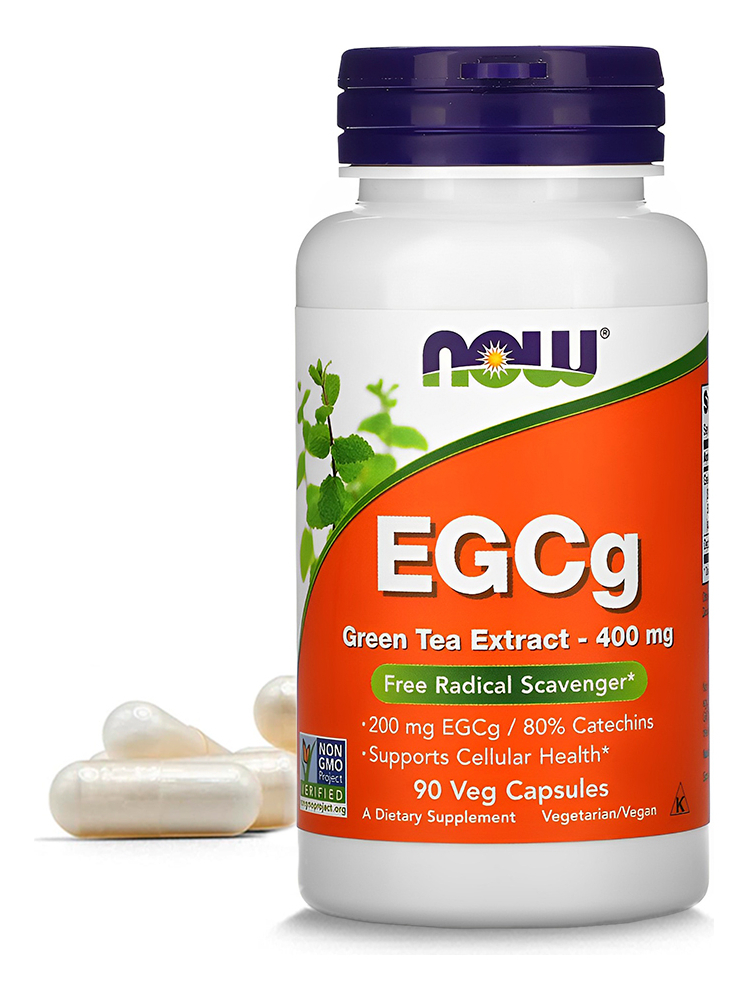 Now Foods Egcg Extrato Chá Verde 400mg 90 Capsulas