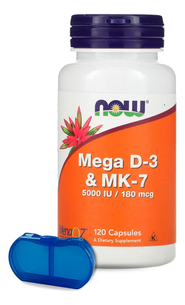 Vitamina Mega D-3 E Mk-7 Now Foods 120veg Caps