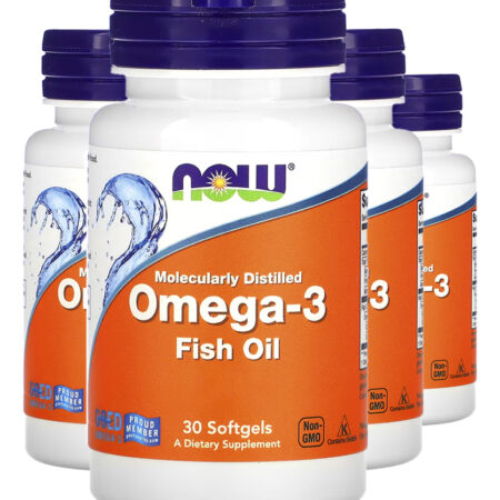 Ômega-3 Molecularmente Destilados Now Foods 30softgels 4un Sabor Sem Sabor - Imagem 2