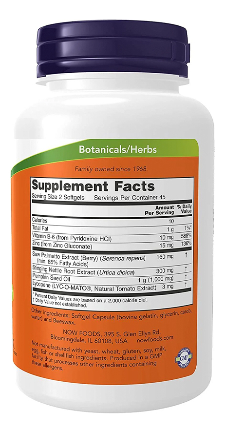 Prostate Support 90softgels Suplemento Importado