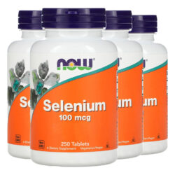 Selênio 100mcg Now Foods Selenium 250 Tablets Importado 4un