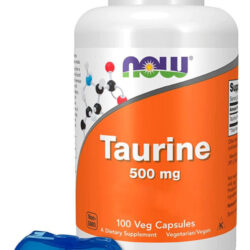 Taurina Taurine Now Foods 500mg 100veg Capsulas