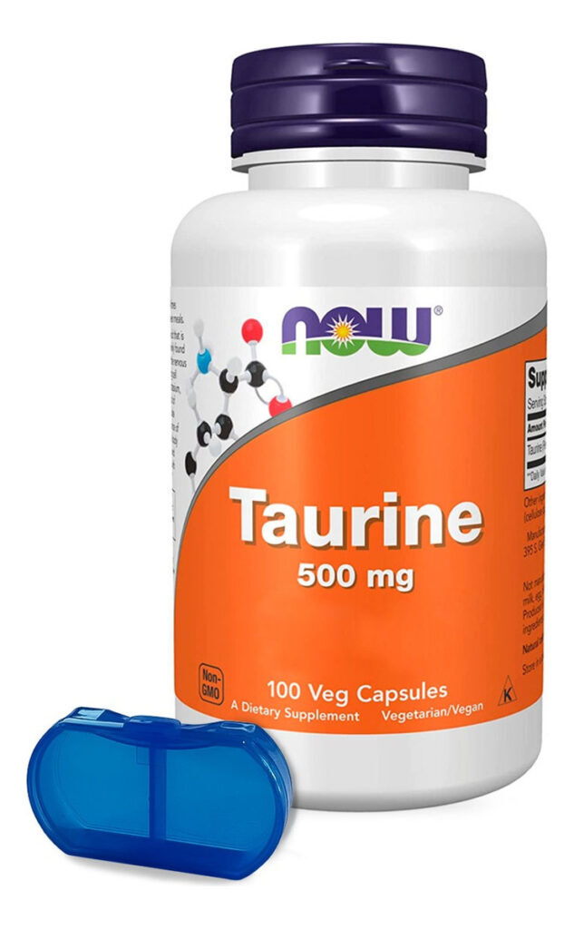 Taurina Taurine Now Foods 500mg 100veg Capsulas
