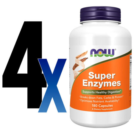 Super Enzimas Digestivas Now Foods Super Enzyme 180caps 4un - Imagem 2