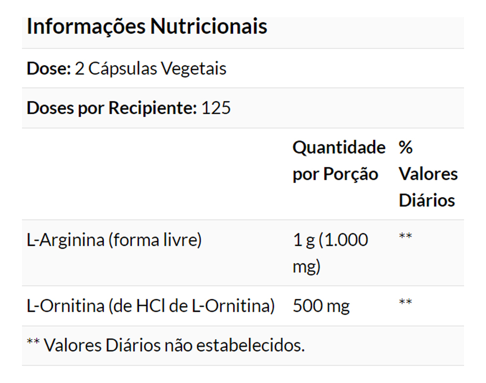 Arginina Ornitina 500mg/250mg 250cap Importado 5un Now Foods - Imagem 5