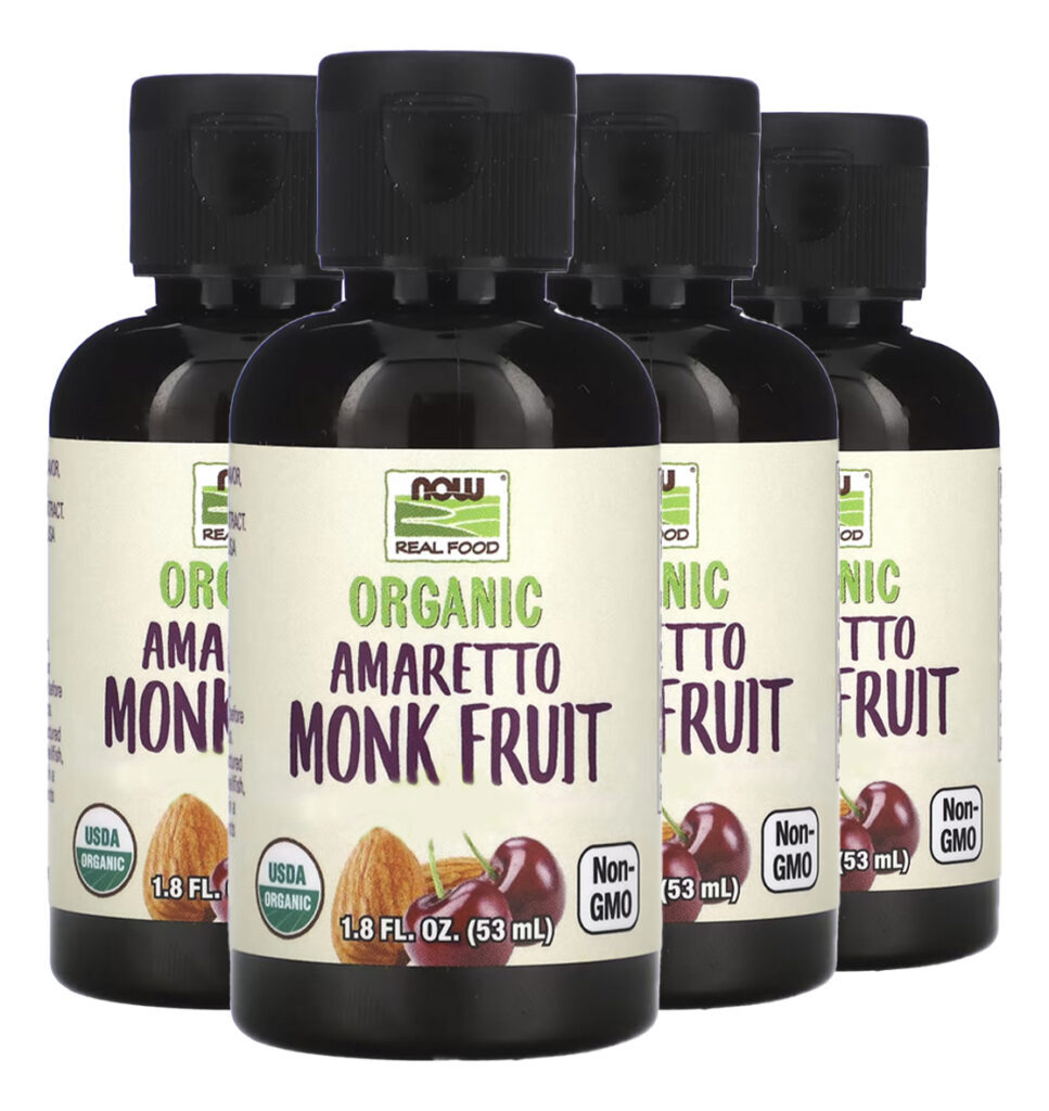 Monk Fruit Amaretto Now Foods Fruta Monge 53ml Importado 4un