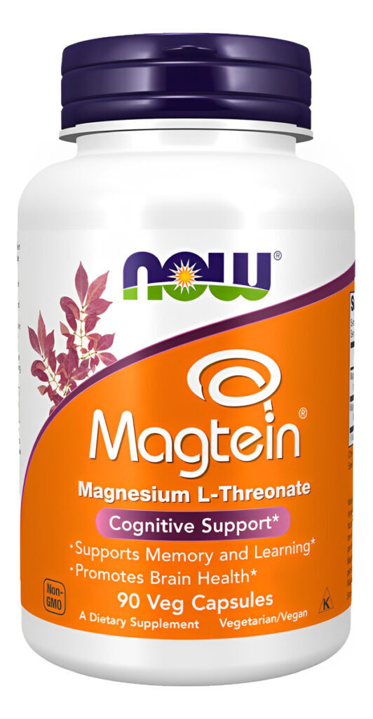 Magnésio L-treonato Magtein Now Foods 90 Cáps Importado