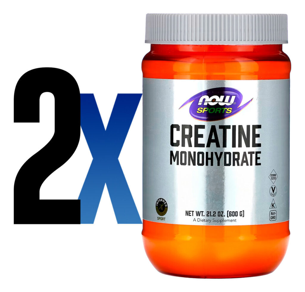 Creatina Em Pó 600g Puro Importado 2un Now Foods - Imagem 2