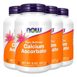 Ascorbato De Cálcio 227g Pó Importado 4un Now Foods