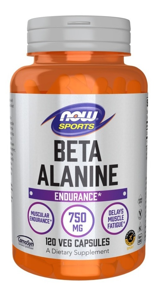 Beta Alanina Endurance Now Sports 750mg 120 Cáps - Now Foods - Imagem 3