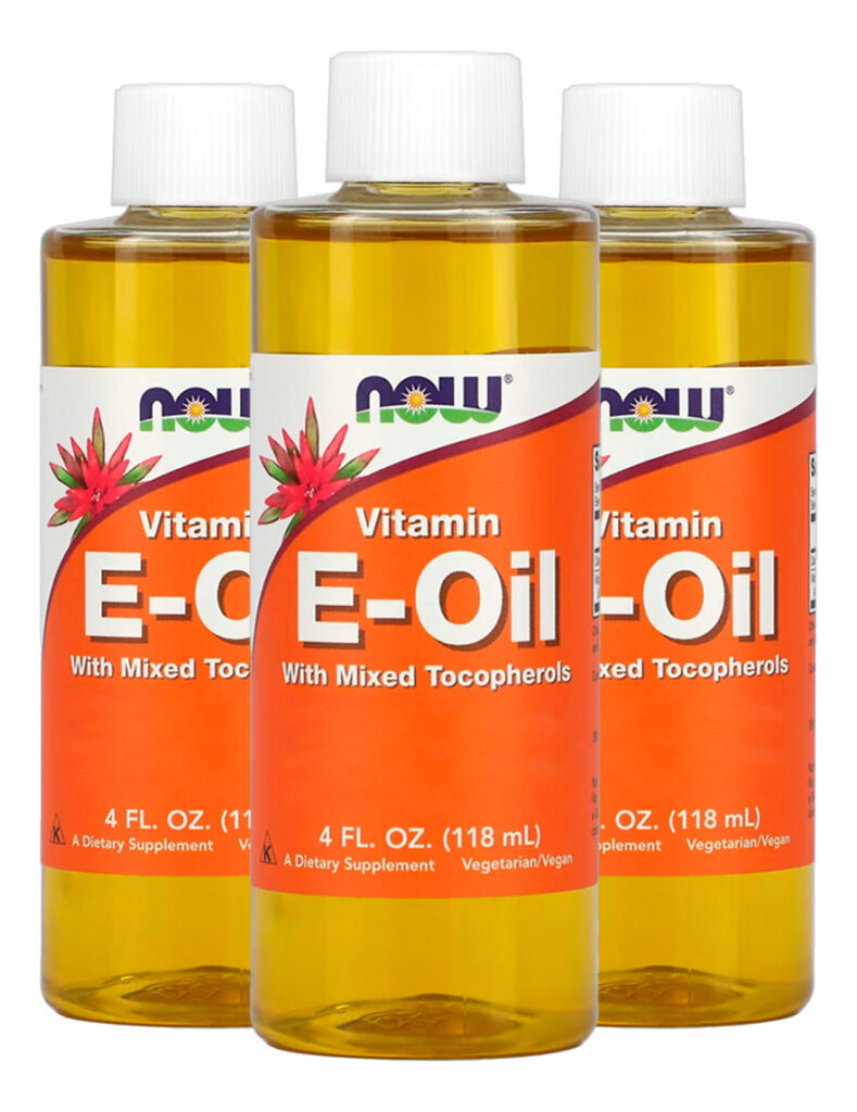 Vitamina E Oil Now Foods Mixed Tocoferol 118ml Importado 3un