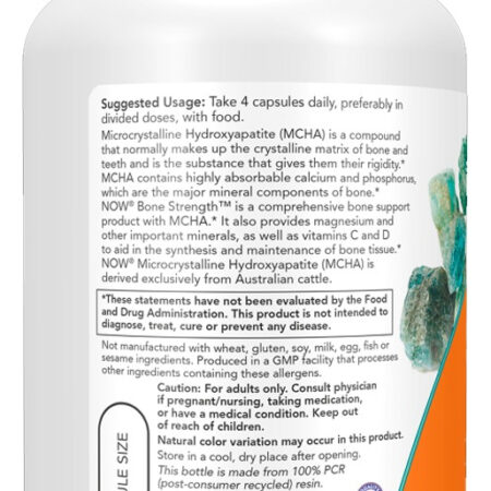 Bone Strength 120 Caps Importado 4un Now Foods - Imagem 4