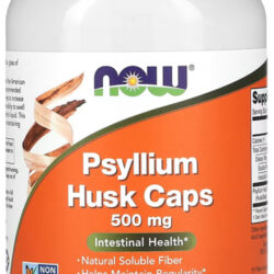 Fibra De Psyllium 500mg Now Foods Psyllium Husk 200veg Caps Sabor Sem Sabor