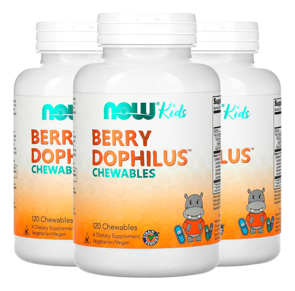 Berrydophilus Kids 120 Past Importado 3un Now Foods