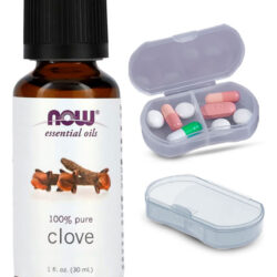 Now Foods Óleo De Cravo 30ml 100% Puro + Porta Cápsulas