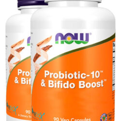 Probiótico 10 25 Bilhões 90cap Importado 2un Now Foods